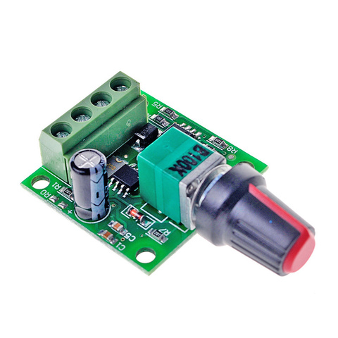 Controlador de velocidad del Motor, regulador de ventilador de bajo voltaje, Interruptor de Control de Velocidad PWM, 5V, 12V, 30W, 2A, DC, 1,8 V -15V ► Foto 1/5