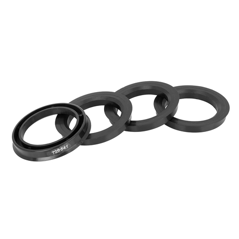 Uxcell 4 Uds plástico 72,6mm OD a 54,1mm ID coche Hub anillos céntricos rueda diámetro central espaciador Hub anillos negro ► Foto 1/6