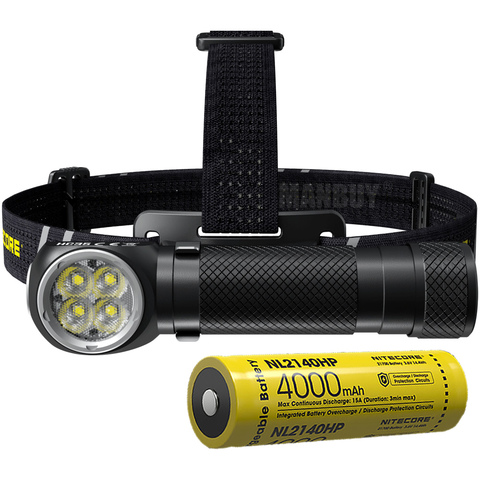 Descuento NITECORE HC35 CREE 4LED 2700 lúmenes recargable faro + 4000mAh 21700 batería de linterna de caza al aire libre de senderismo ► Foto 1/6