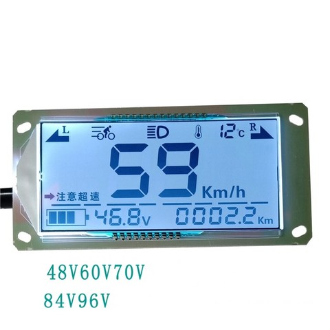 Pantalla LCD batería coche instrumento eléctrico panel universal electricity medidor de electricidad voltímetro ► Foto 1/4