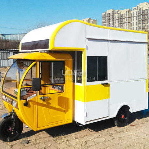 Carrito de perro caliente con helado de diseño, triciclo de comida móvil, cocina, venta de jugo de caramelo, camión tailandés, nuevo ► Foto 1/6