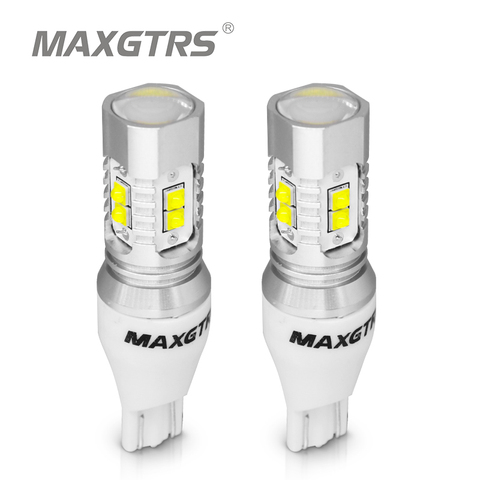 2x T15 W16W 921 genuino 912 CHIP CREE XBD 50W luz LED de respaldo de marcha atrás de la bombilla de luz de la luz de señal de luz de freno ► Foto 1/6