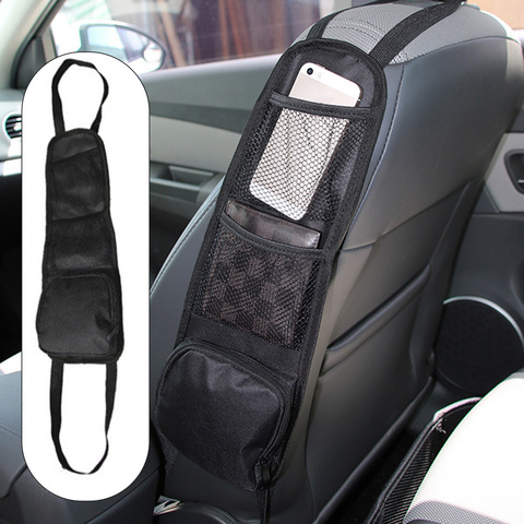 Bolsa de almacenamiento de asiento de coche lateral de asiento bolsa colgante organizador de malla para artículos pequeños accesorios de Interior de coche útiles ► Foto 1/5