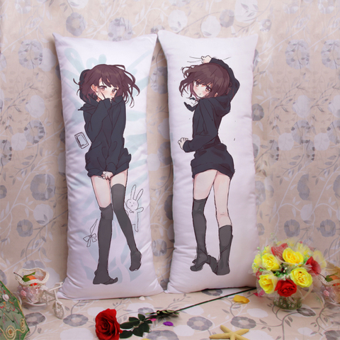 Menhera chan-funda de cojín de Manga Otaku, funda decorativa para cojín, regalo de Anime, Dakimakura, fundas de almohada ► Foto 1/6