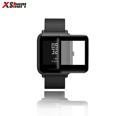 Película Amazfit Bip para Xiaomi Amazfit bip S protectores de pantalla de vidrio de fibra de vidrio ultrafino cubierta completa de protección HD para accesorios ► Foto 1/6