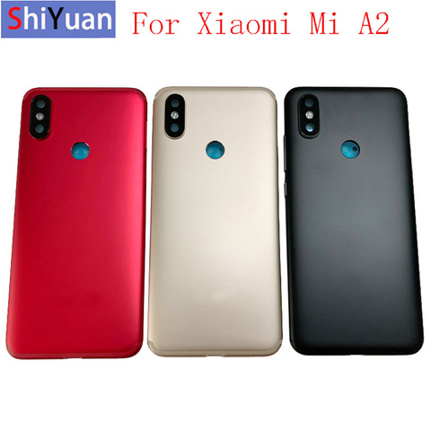 Funda trasera para Xiaomi Mi A2 Lite, carcasa para batería + botón de volumen de encendido ► Foto 1/6