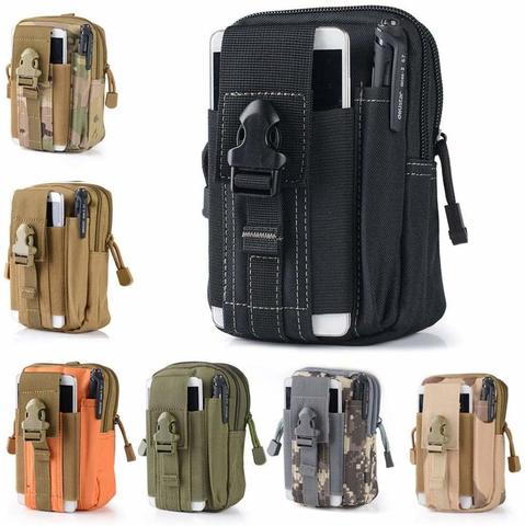 Molle EDC-bolsa EDC táctica para exteriores, cinturón, riñonera militar, bolsa para correr, bolsas de viaje para acampar, herramienta para exteriores ► Foto 1/6