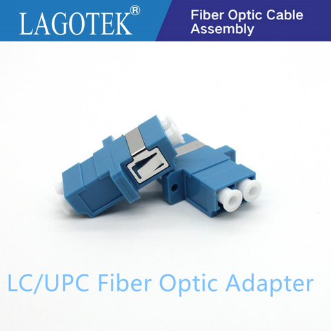 LC UPC dúplex de modo único adaptador de fibra óptica, LC de fibra óptica acoplador LC UPC fibra brida conector LC envío gratis ► Foto 1/6