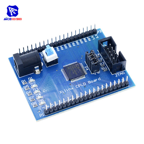 Diymore-tablero de desarrollo Xilinx XC9572XL, tablero de desarrollo CPLD, tablero de aprendizaje, interfaz JTAG, fuente de alimentación CC con interruptor ► Foto 1/6