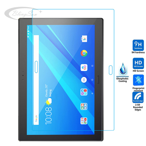 Para Lenovo Tab 4 10 Plus Protector de pantalla de vidrio templado 9H de película protectora de seguridad en Tab4 más TB-X704F TB-X704L X704 Tablet ► Foto 1/6