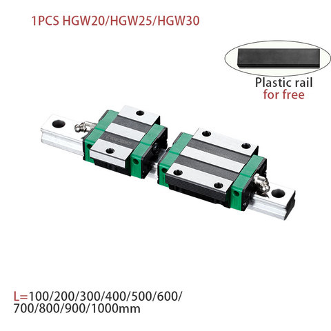 Carril lineal pesado HGW15 HGW20 HGW25 HGW30 L 100 200 400 600 800mm, guía lineal, 1 unidad, HGW15, impresión 3D CNC, 1 unidad ► Foto 1/6