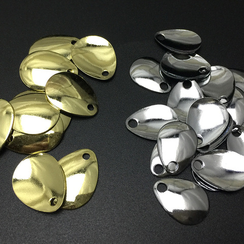 Accesorios de señuelo de cuchara de pesca cucharas ruidosas para cebo Spinner oro plata hierro silicona 11mm/15mm ► Foto 1/4