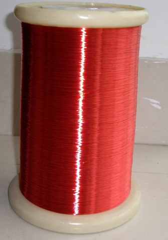 100gram/rollo de poliéster esmaltado de alambre de cobre Alambre de bobina magnética cable rojo magnético ► Foto 1/1