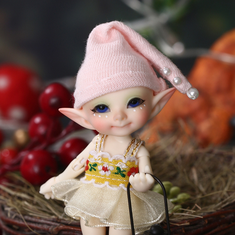 Realpuki-Muñeca de Fairyland FL BJD 1/13 con sonrisa rosa, elfo, juguetes para niña, muñeca articulada de resina pequeña, envío gratuito ► Foto 1/6