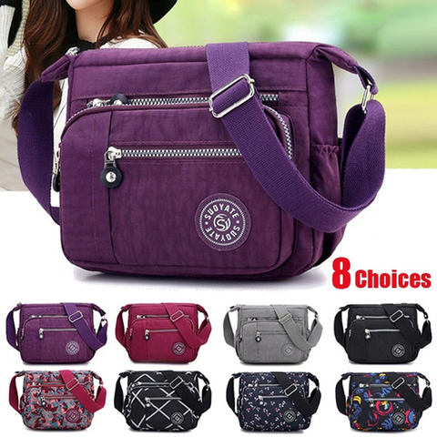 Gran oferta de bolsos de mano para mujer, bolso de tela impermeable, bolso Diagonal de buena calidad, bolso de hombro y billetera ► Foto 1/6