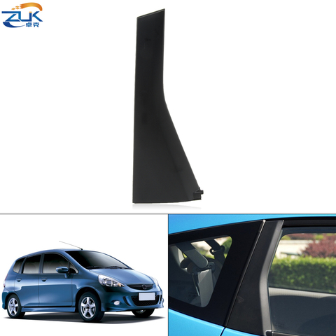 ZUK-embellecedor de puerta trasera izquierda y derecha para HONDA, accesorio de guarnición de Pilar exterior para HONDA FIT JAZZ GD1 GD3 2003 2004 2005 2006 2007 2008 ► Foto 1/6