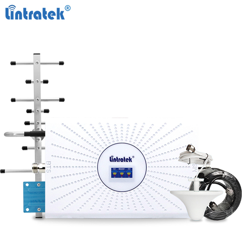 Lintratek 2022 actualizado GSM 2G 3G 4G de señal de 900 de 1800 a 2100MHz AGC 70dB repetidor y amplificador de señal móvil 23dBm poderoso ► Foto 1/6