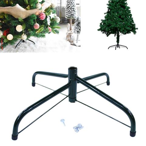 Soporte de Metal para árbol de Navidad de soporte para árbol de Navidad, Base de 4 pies, accesorios para árbol de Navidad, decoración del hogar de Año Nuevo, 2022 ► Foto 1/6