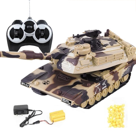 Tanque de combate militar a Control remoto, coche de juguete, interactivo, grande, 1:32, B36E ► Foto 1/1