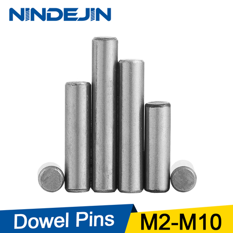 NINDEJIN 5-50 Uds pasador Pines de acero inoxidable 304 m2 m2.5 m3 m4 m5 m6 m8 m10 pins paralelos Cierre de perno con forma de cilindro GB119 ► Foto 1/5