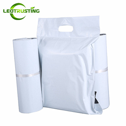 Bolsas portátiles de plástico para zapatos, bolsas de poliester con autosellado, color blanco/morado, para mensajería exprés, regalos, bolsa de correo, novedad de 100% ► Foto 1/6