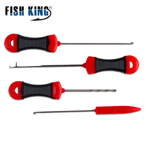 1-4 Uds pesca Boilie broca para cebo aguja para cebar puerta aguja de pelo plataformas empalme herramientas para hacer plataformas de carga Accesorios ► Foto 1/6