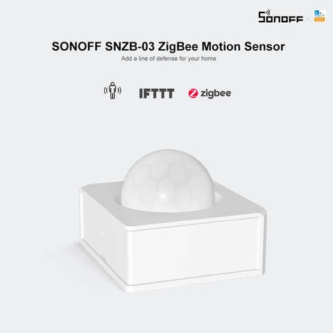 SONOFF-Sensor de movimiento SNZB-03 ZigBee, dispositivo inteligente de detección práctica, alarma de gatillo de movimiento, funciona con puente ZigBee a través de la aplicación eWeLink ► Foto 1/6