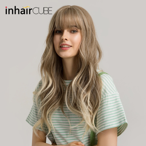 Pelucas sintéticas para mujer Inhaircube, 24 