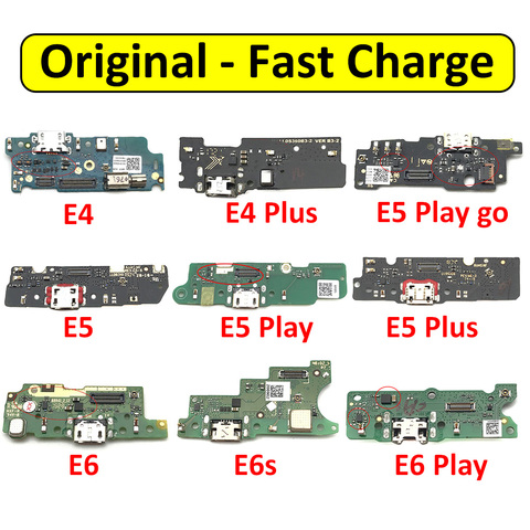 Original Dock conector Cargador Micro USB puerto de carga tablero de Cable flexible para Motorola Moto E3 E4 E4T E5 E6s jugar más E5 jugar a ► Foto 1/6