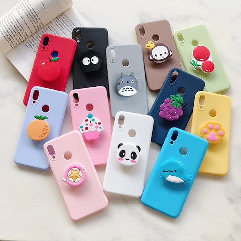 Bonita carcasa con soporte de anillo para dedos de helado para Huawei Y9S Y9 Prime 2022 Y8P Y8S Y7P Y7 Pro 2022 Y6S Y6P Y6 2022 Star, funda con soporte de TPU ► Foto 1/6