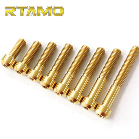 Tornillos de titanio M6X45/50/60/65/70/80/90 Torx Head Cap tornillos Stigma para piezas de coche, bicicleta y motocicleta ► Foto 1/6