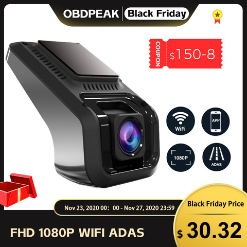 X9 coche DVR Cámara Wifi ADAS cámara de salpicadero Full HD 1080P visión nocturna cámara con grabadora para coche G-sensor Android USB Digital registrador ► Foto 1/6