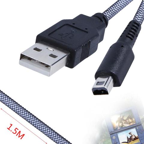 Cables de carga de sincronización de datos de juego de 1,5 m Cable de alimentación USB para Nintendo 3DS DSi NDSI, accesorio de batería de litio para juegos ► Foto 1/6