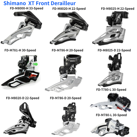 Shimano XT FD M8000-H M8025-H M8020-H M786 M781 M8025-D M8020-D M786-D M780 T780 3x10 2X11 3X11 2X10 M8025 desviador ► Foto 1/6