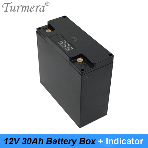 Turmera-caja de almacenamiento de batería con indicador de capacidad, 12V, 30Ah, 48 piezas, batería 18650 para fuente de alimentación incontinua de 12V ► Foto 1/6