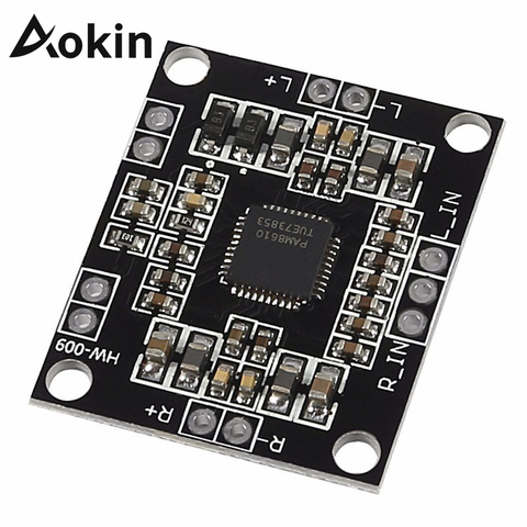 Placa amplificadora de potencia Digital Aokin 12V PAM8610 2x15 W doble canal estéreo Mini Clase D placa amplificadora ► Foto 1/6