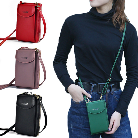 PU bolsos de lujo para mujer bolsos para mujer 2022 damas bolsos de mano las mujeres bolso bandolero teléfono embrague cartera bolso de hombro ► Foto 1/6