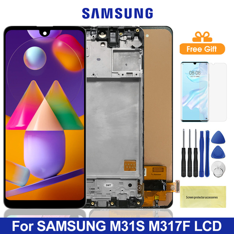 Pantalla LCD M31S para SAMSUNG Galaxy M31S, repuesto de digitalizador de pantalla táctil para Samsung M317 M317F LCDS ► Foto 1/6