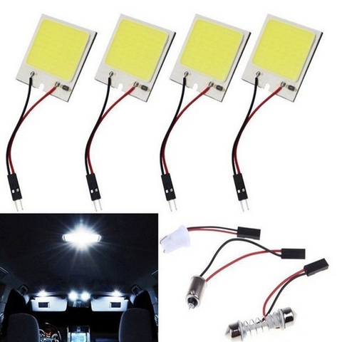 Lámpara LED T10 de doble punta para Interior de coche, bombilla para cúpula de luz blanca de 3W y 12V, con Panel superbrillante, ahorro de energía, 18, 24, 36 y 48 luces ► Foto 1/6