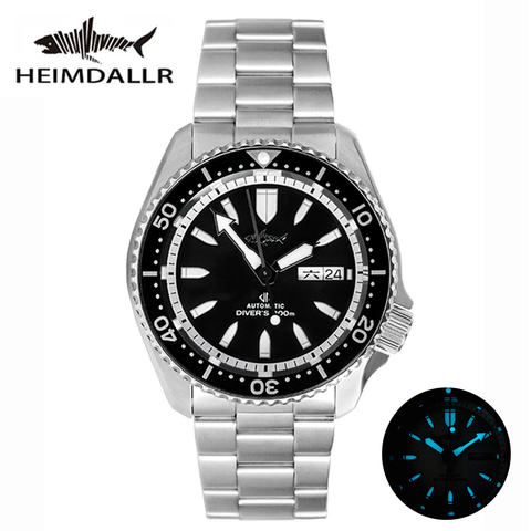 HEIMDALLR-reloj mecánico Sharkey SKX007 para hombre, cronógrafo de buceo Vintage, Esfera luminosa de zafiro de 200M, NH36, movimiento automático de lujo ► Foto 1/6