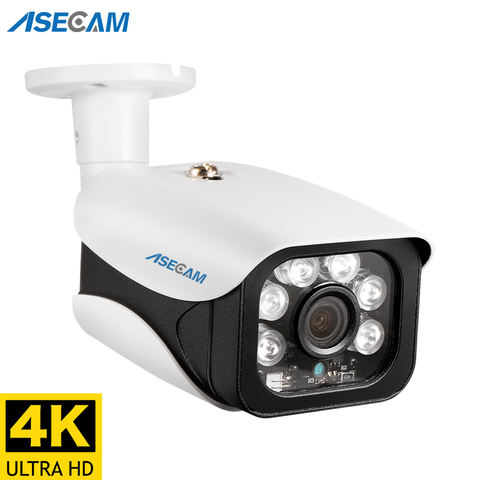Hikvision Compatible 8MP IP Camera 4K al aire libre H.265 Onvif bala CCTV Array noche IR visión 4MP POE cámara de vigilancia ► Foto 1/4