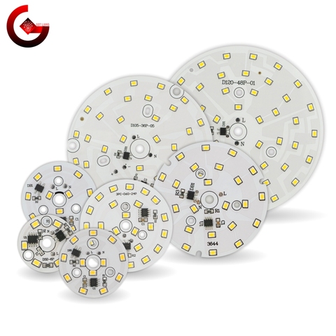 Chip de luz descendente LED, 3W, 5W, 7W, 9W, 12W, 15W, 18W, chip de luz redonda AC 220V-240V 2835SMD, cuentas de lámpara, foco de iluminación blanco frío/cálido ► Foto 1/6