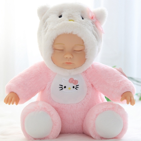 Muñeca realista Reborn de peluche para niños, muñeco de felpa para dormir ► Foto 1/6