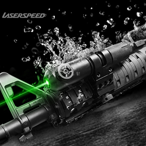 Laserspeed-Mira LÁSER IR para tiro de caza, armas de Rifle a prueba de golpes, pistolas de aire, láser verde y rojo, Mira láser Picatinny ► Foto 1/1