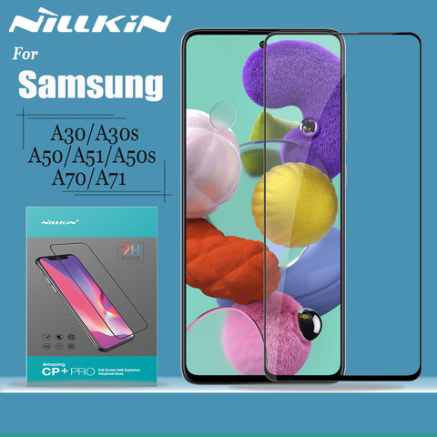 Protector de pantalla de vidrio Nillkin para Samsung Galaxy A30 A30s A50 A50s A51 A70 A71 vidrio templado 2.5D vidrio de seguridad de cobertura completa ► Foto 1/6