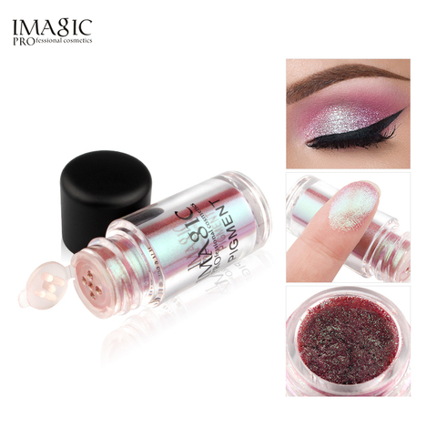 IMAGIC-sombra de ojos con brillo, resistente al agua polvo metálico suelto, pigmentos brillantes, sombra de ojos, Cosméticos de maquillaje ► Foto 1/6