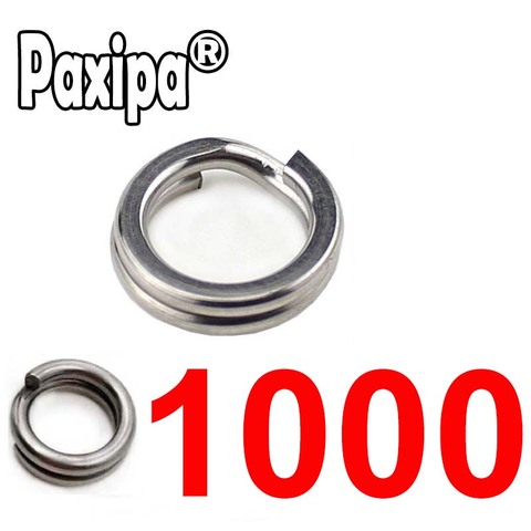 Anillo dividido de acero inoxidable de 1000 Uds., diámetro de 2mm a 12mm, Conector de doble anillo de pesca resistente, accesorios de pesca ► Foto 1/4