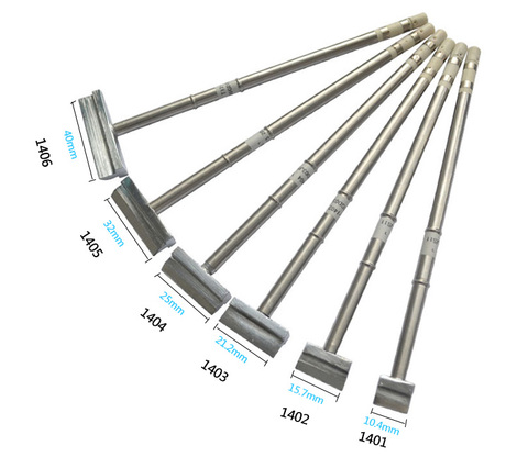 Gudhep-puntas de soldadura T12, espátula tipo puntas de pistola para soldar T12 1401 1402 1403 1404 1405 1406 para soldador FX951 FM203 ► Foto 1/6