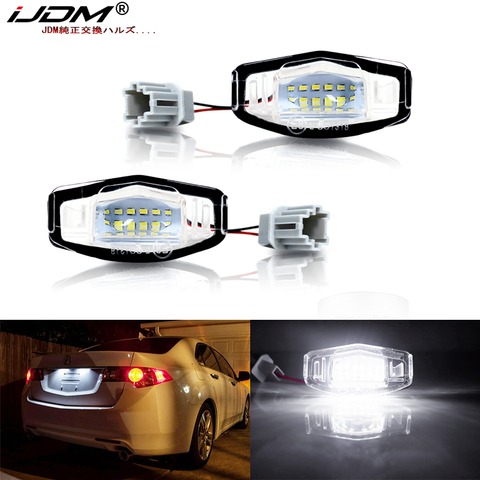 IJDM-luz LED de matrícula de xenón blanco para Acura MDX RL TL TSX ILX, para Honda Civic Accord Odyssey ► Foto 1/6