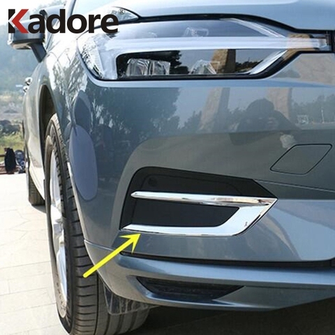 Para Volvo XC60 XC 60 2022 ABS frente del coche del cromo Foglight niebla luz bisel cubierta Exterior accesorios Protector ► Foto 1/6